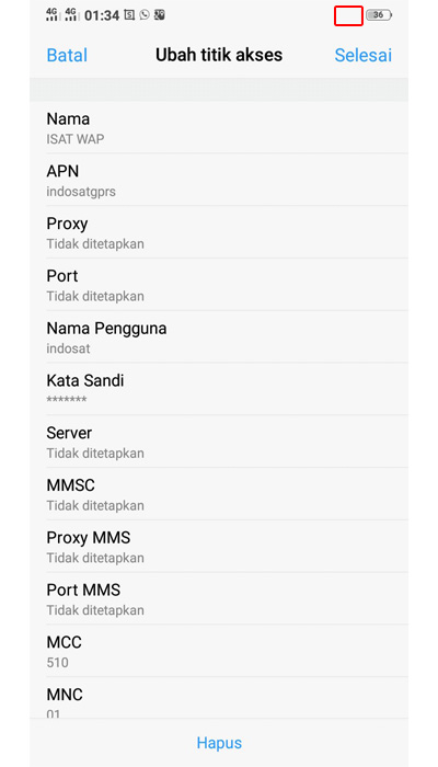 paket data tidak muncul