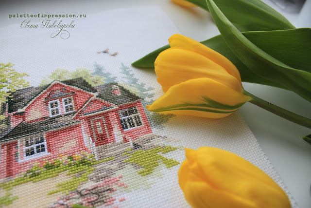 Майский домик от "Алисы" Вышивка крестом Весна Блог Вся палитра впечатлений