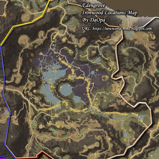 New World Edengrove ironwood map