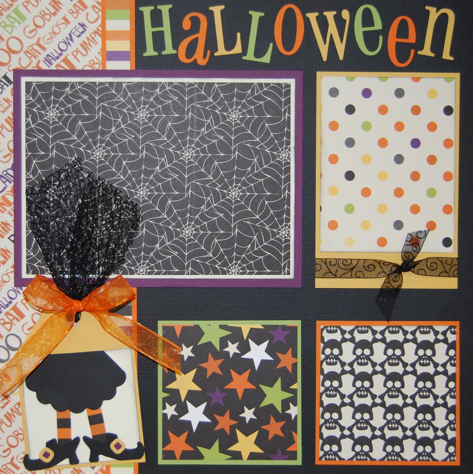 Mom and Me Scrapbooking Halloween Page Kits