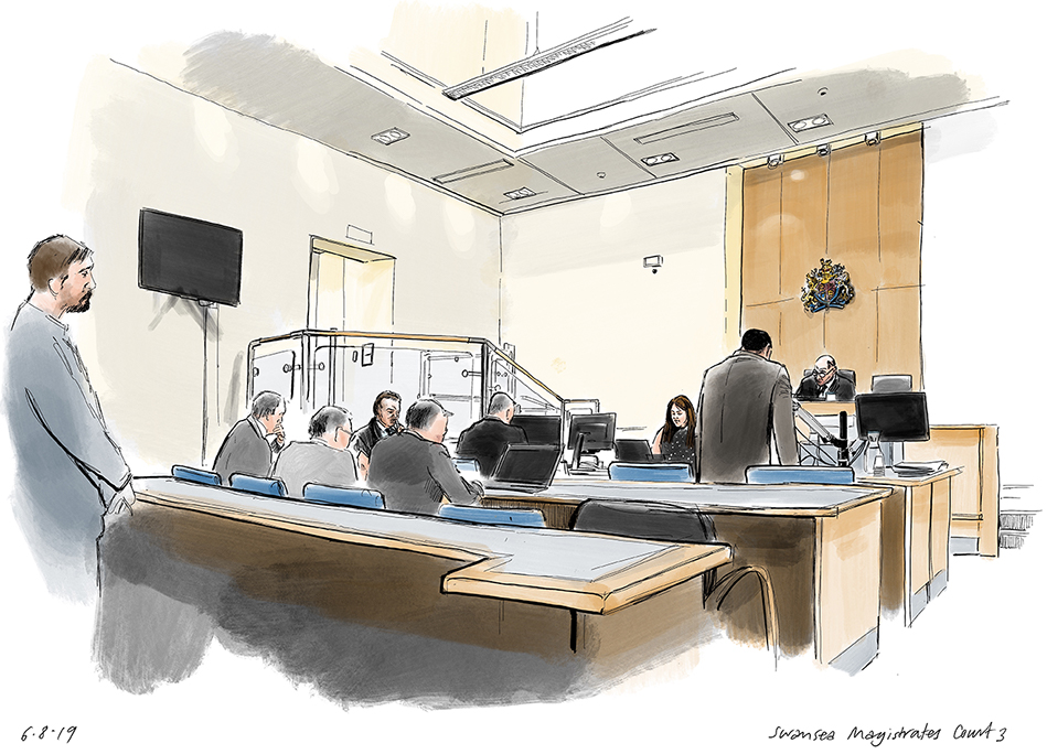 A day at Swansea Magistrates Court Urban Sketchers