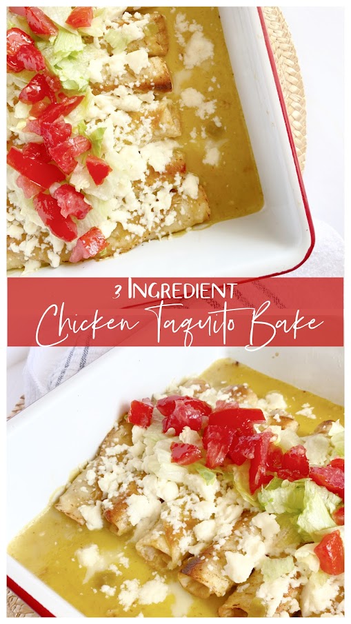 3 Ingredient Chicken Taquito Bake Ally's Sweet & Savory Eats