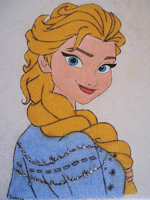 Elsa φωτιζομενος καμβας