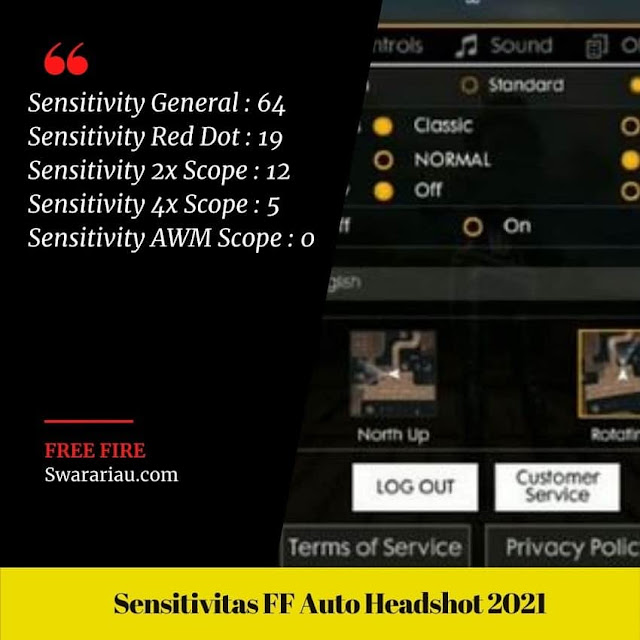 Cara Setting Sensitivitas FF Auto Headshot 2021
