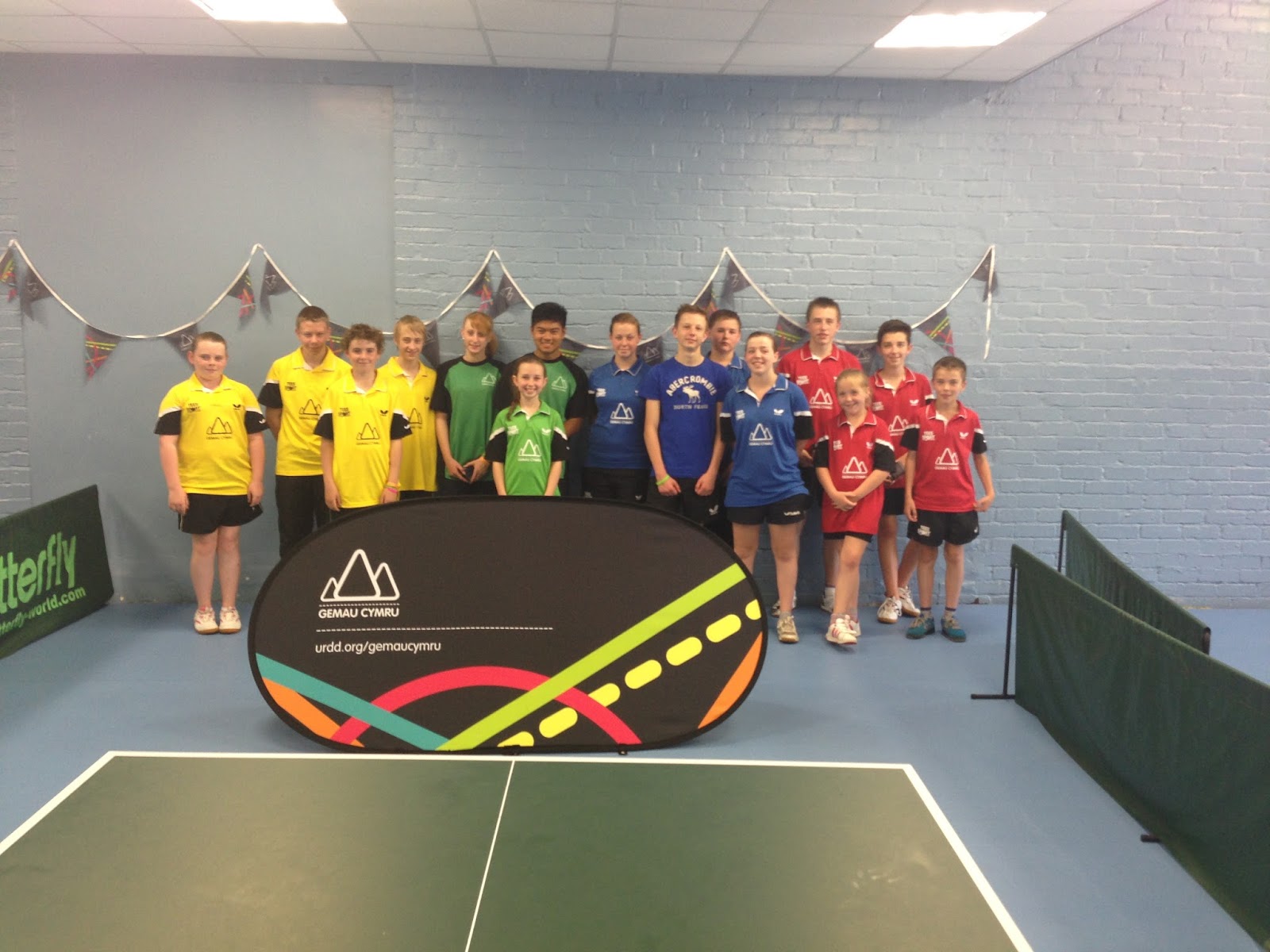 South Wales Region Table Tennis Wales Gemau Cymru GOLD for East