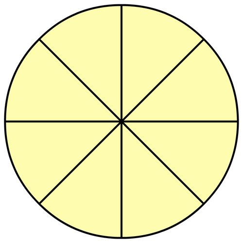 8 13 круга. Круг разделенный на 8 частей. Круг разделенный на 6 частей. Круг поделенный на 6 секторов. Круг поделенный на 8 секторов.