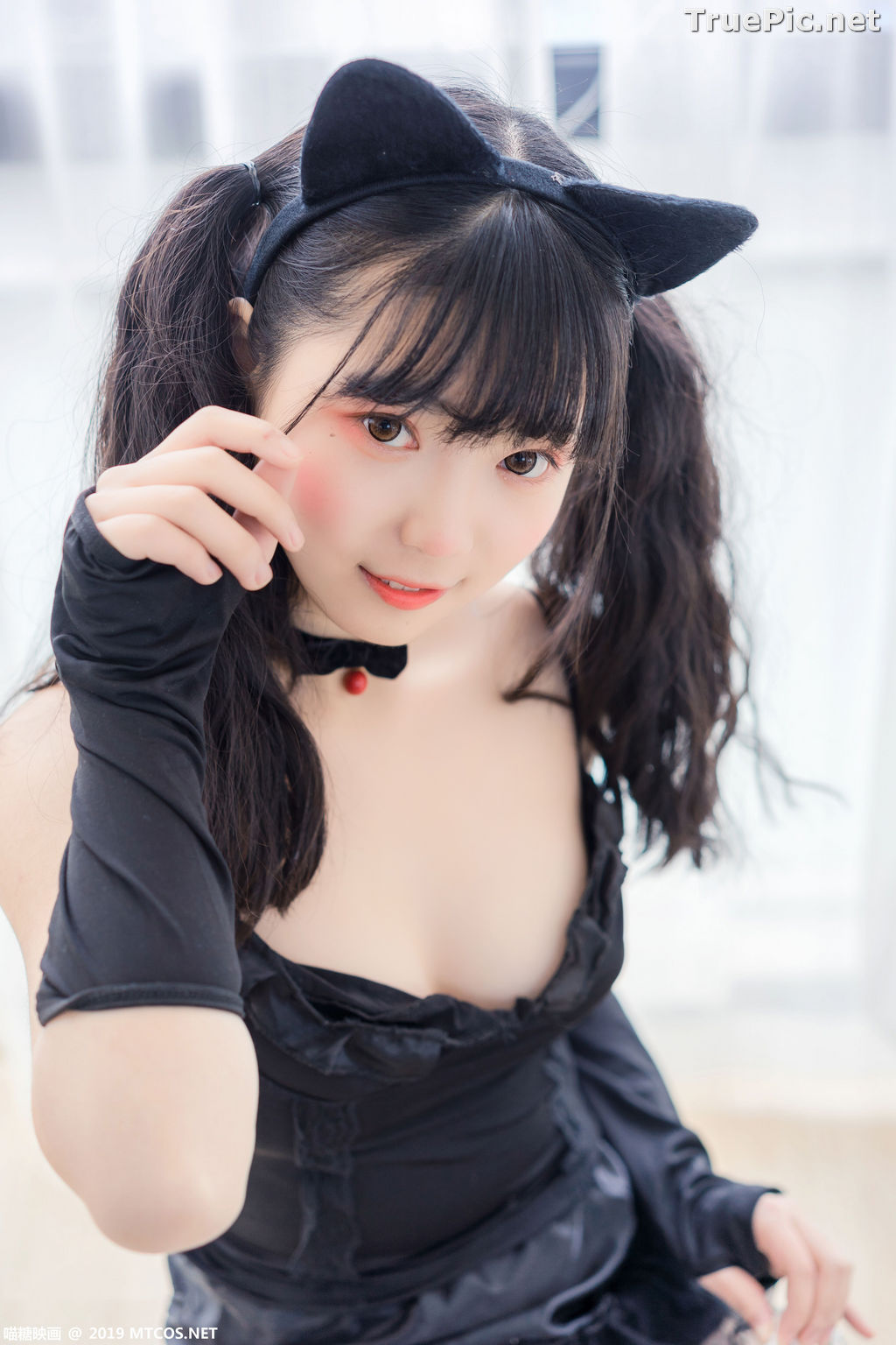 Image [MTCos] 喵糖映画 Vol.045 – Chinese Cute Model – Black Cat Girl - TruePic.net - Picture-19