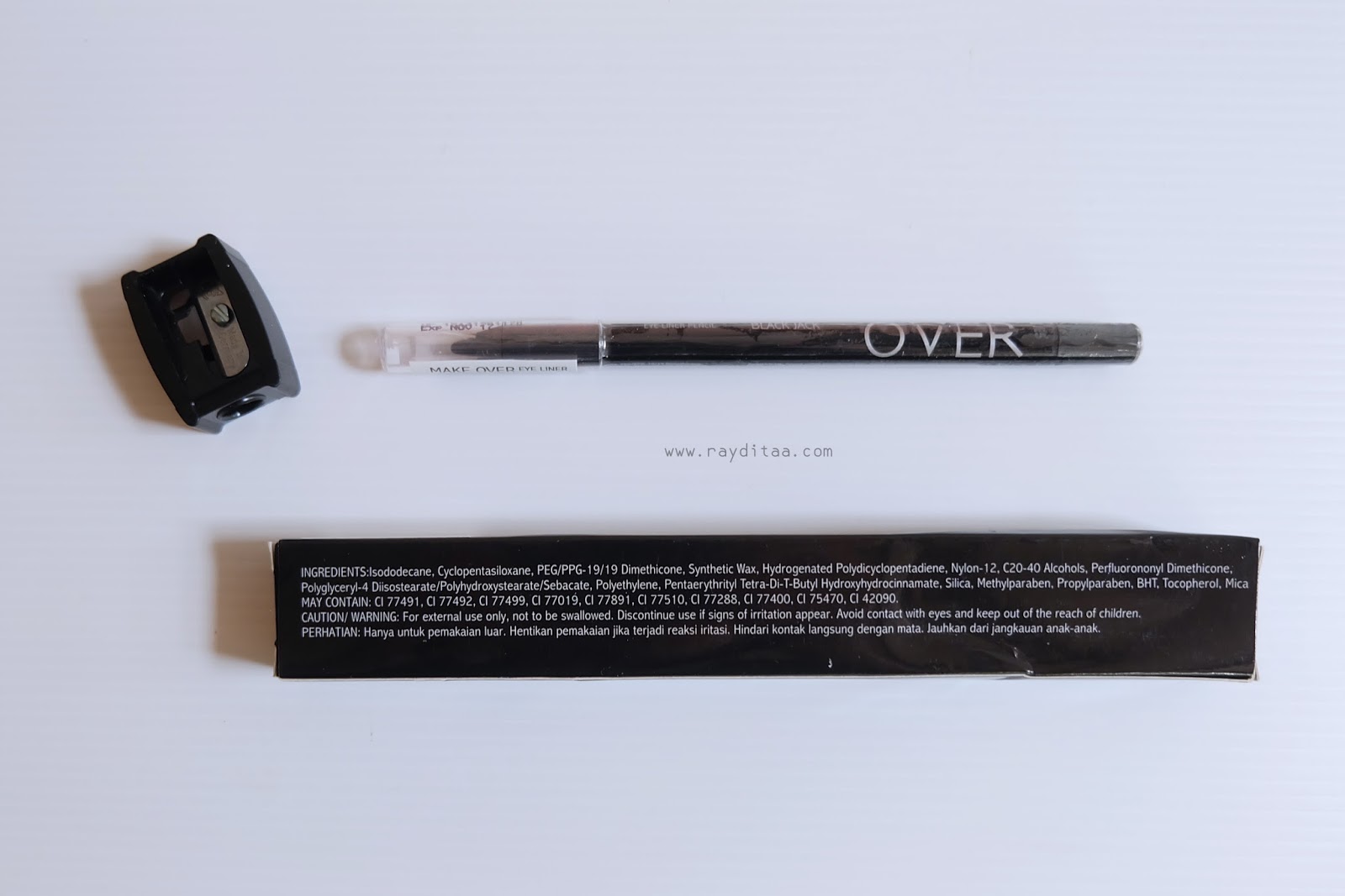 Review MakeOver Black Jack Pencil Eyeliner*, Sociolla Freebies January