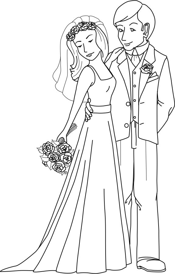 q and u wedding coloring pages - photo #24