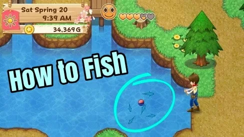How to Fish Harvest Moon: Light of Hope