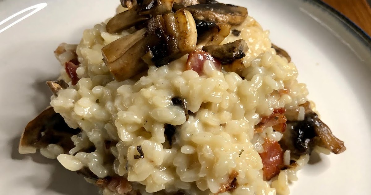 Technique Post Risotto (with Mushrooms, Shallots, and Bacon)