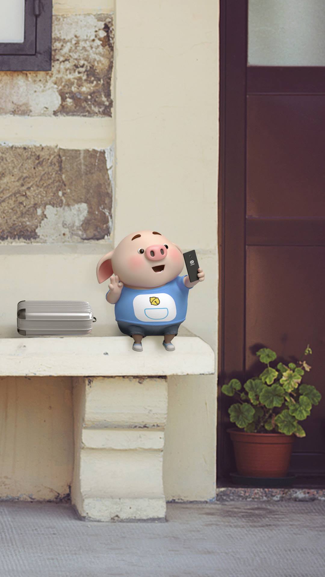 hình nền lợn con dễ thương cho điện thoại