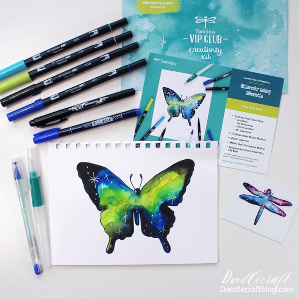 Watercolor Galaxy Silhouette VIP Club Creativity Kit