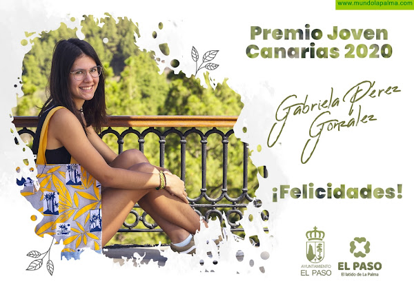 El Ayuntamiento de El Paso felicita a Gabriela Pérez, Premio Joven Canarias 2020