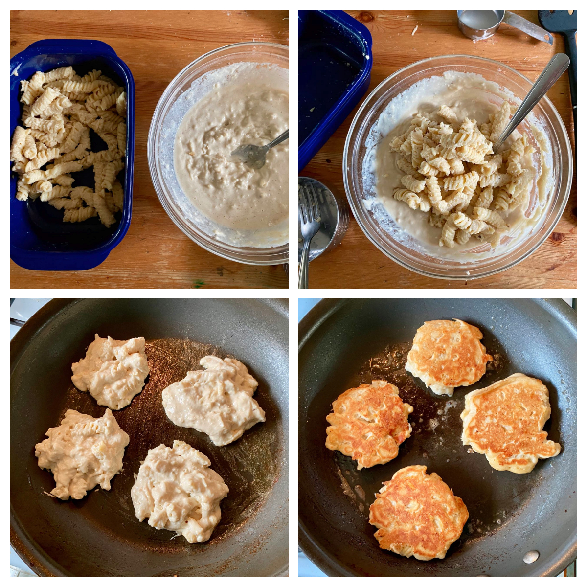 Green Gourmet Giraffe Mac and Cheese Pancake and brunch for dinner