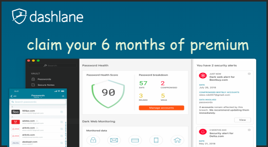 how do i get free dashlane premium