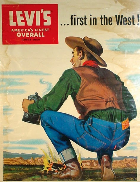 LEVI'S...first in the West! | Retro advertising, Old advertisements ...