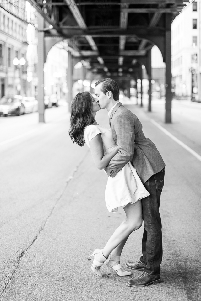 Kathryn Grace Photography: Dave & Kerry | Chicago Sunrise Engagement
