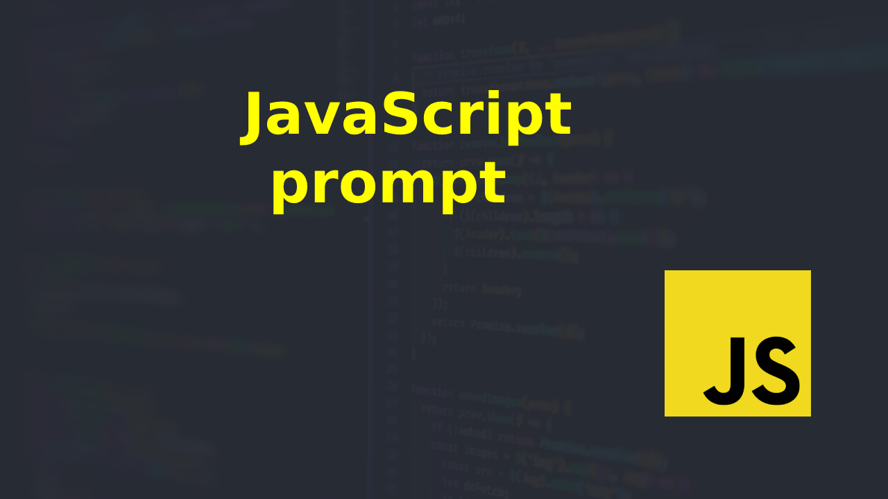 Javascript Prompt | Online Networks Solution