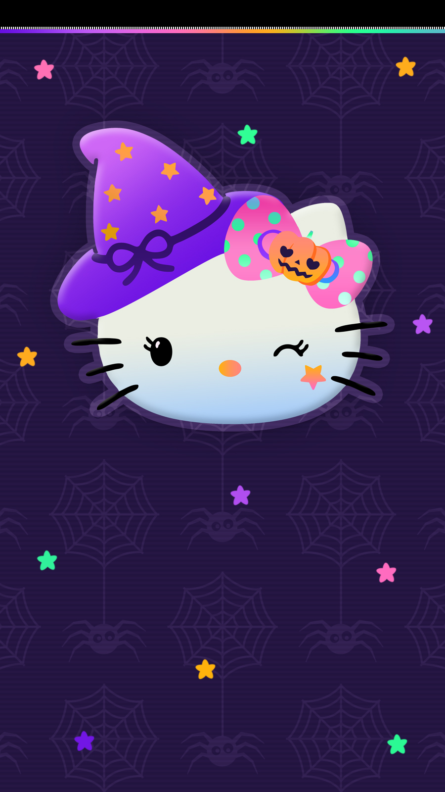 Cute Walls ♡ Hello kitty Halloween wallpaper set