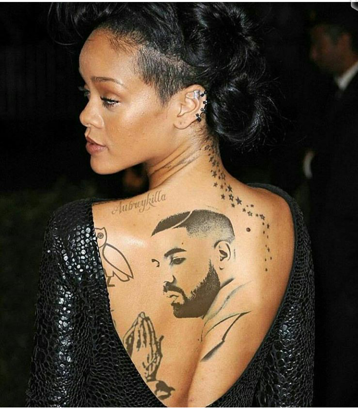 Checkout picture of Rihanna's tattoo of Drake.