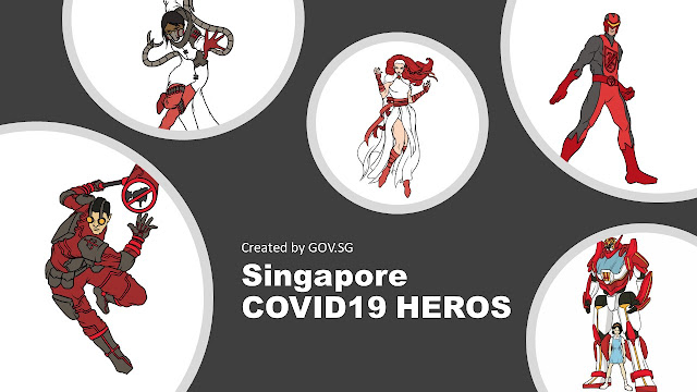 Meet Circuit Breaker, Fake News Buster, MAWA Man, Dr Disinfector, Care-Leh DEe-Singapore's defenders against COVID19