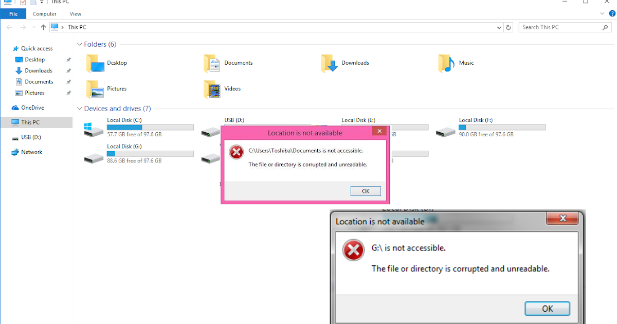 Learn New Things How to Fix “The File or directory is corrupted and