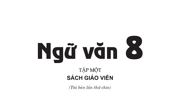 Sách giáo viên Ngữ văn 8 Tập 1