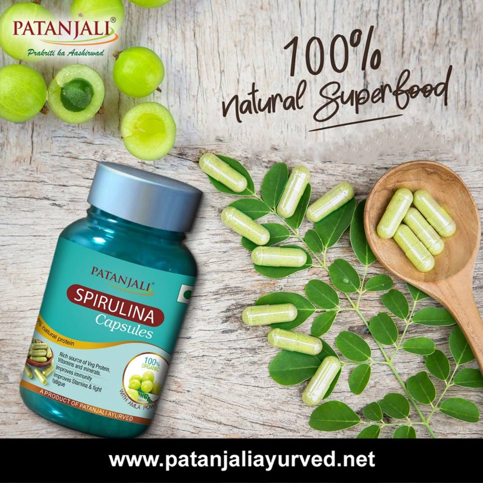 Patanjali Prakriti Ka Aashirwad Benefits of Spirulina a dietary
