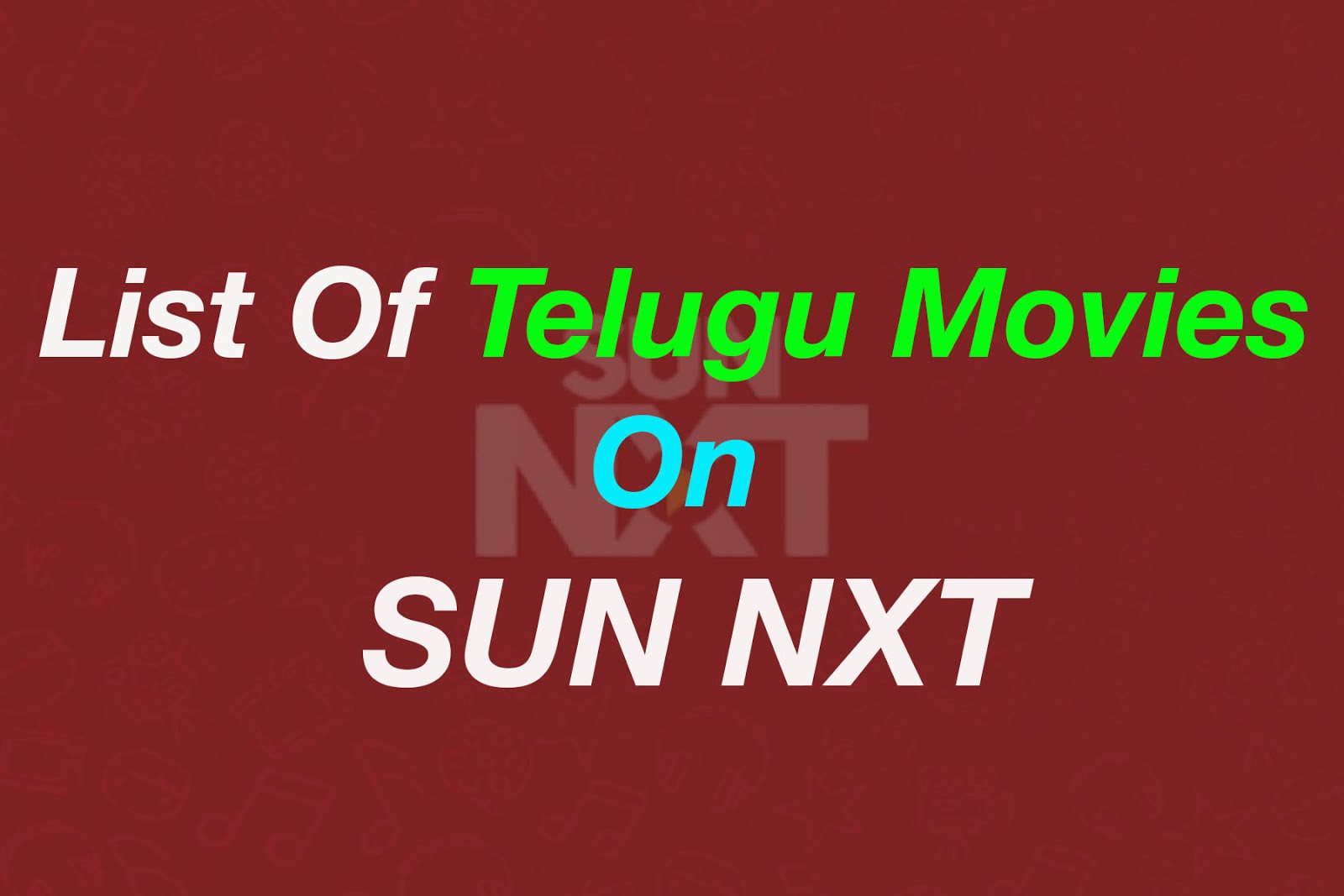 List Of Telugu Movies On Sun Nxt Cinemapichimama Watch surya tv live on sun nxt app without extra charges. list of telugu movies on sun nxt