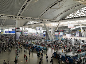 Guangzhou South Railway Station departure hall