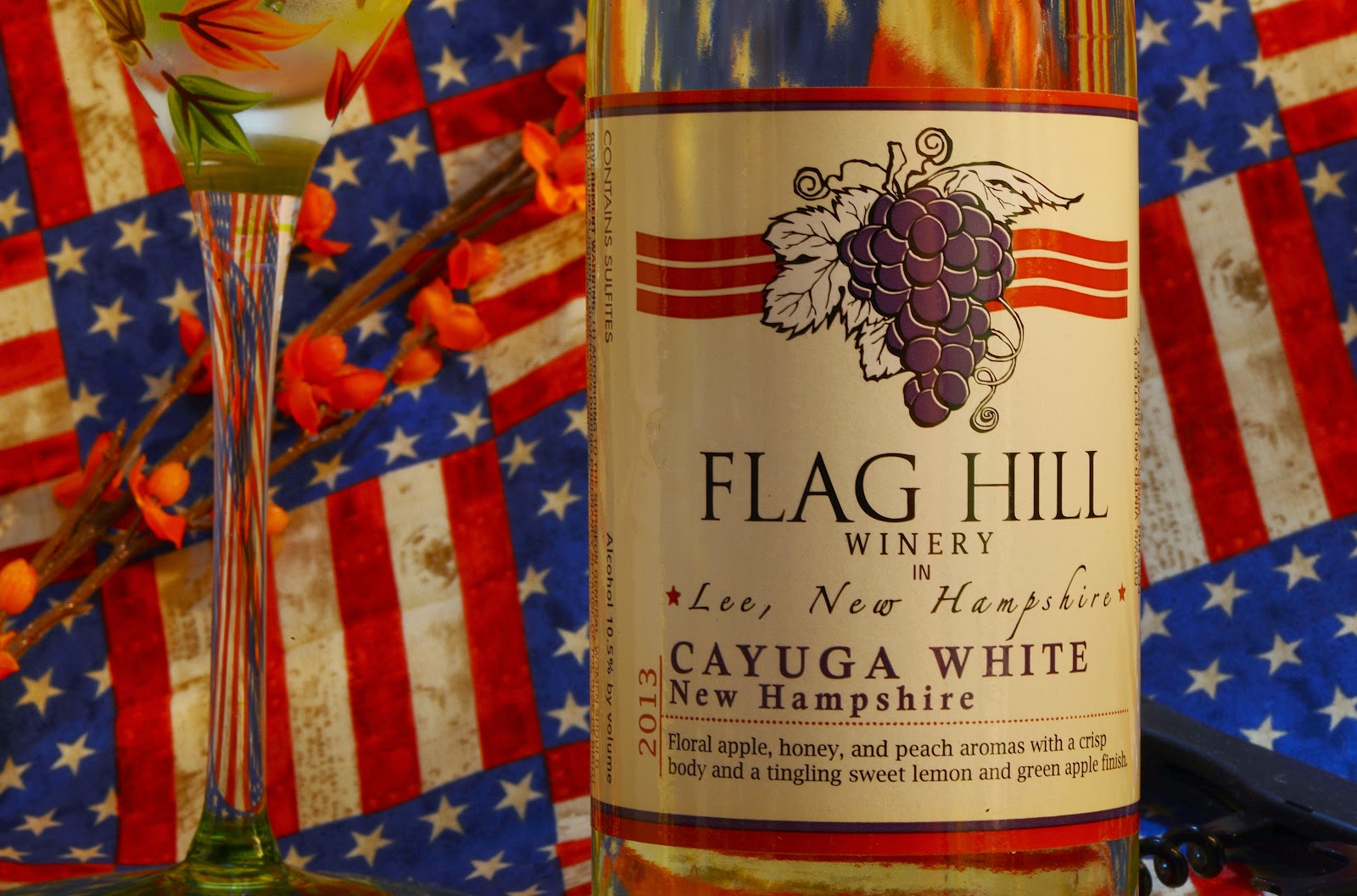 New Hampshire Wineman Flag Hill 2013 Cayuga White Wine