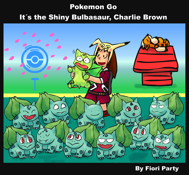COMIC Pokemon Go: It is the shiny Bulbasaur Charlie Brown (English)