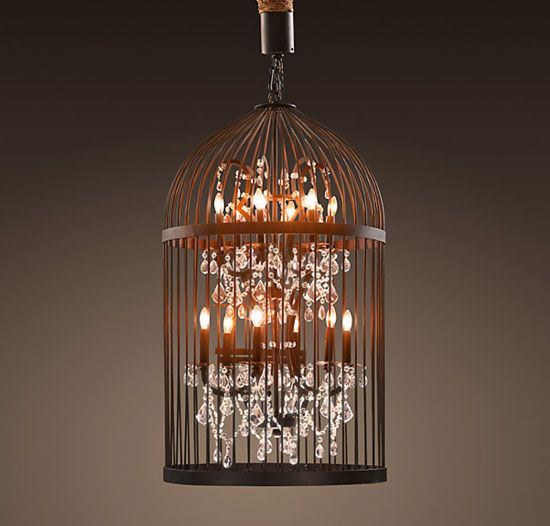 Our Hopeful Home Restoration HardwareInspired Bird Cage Chandelier