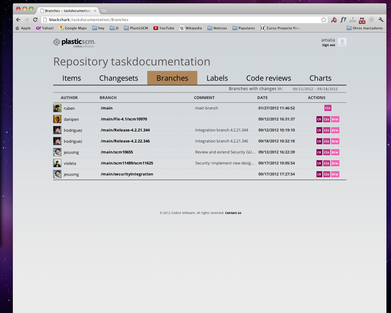 Plastic SCM blog Plastic SCM WEB UI