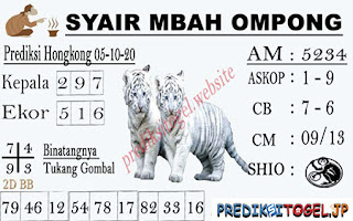 Syair Hk Hari Ini 05 Oktober 2020