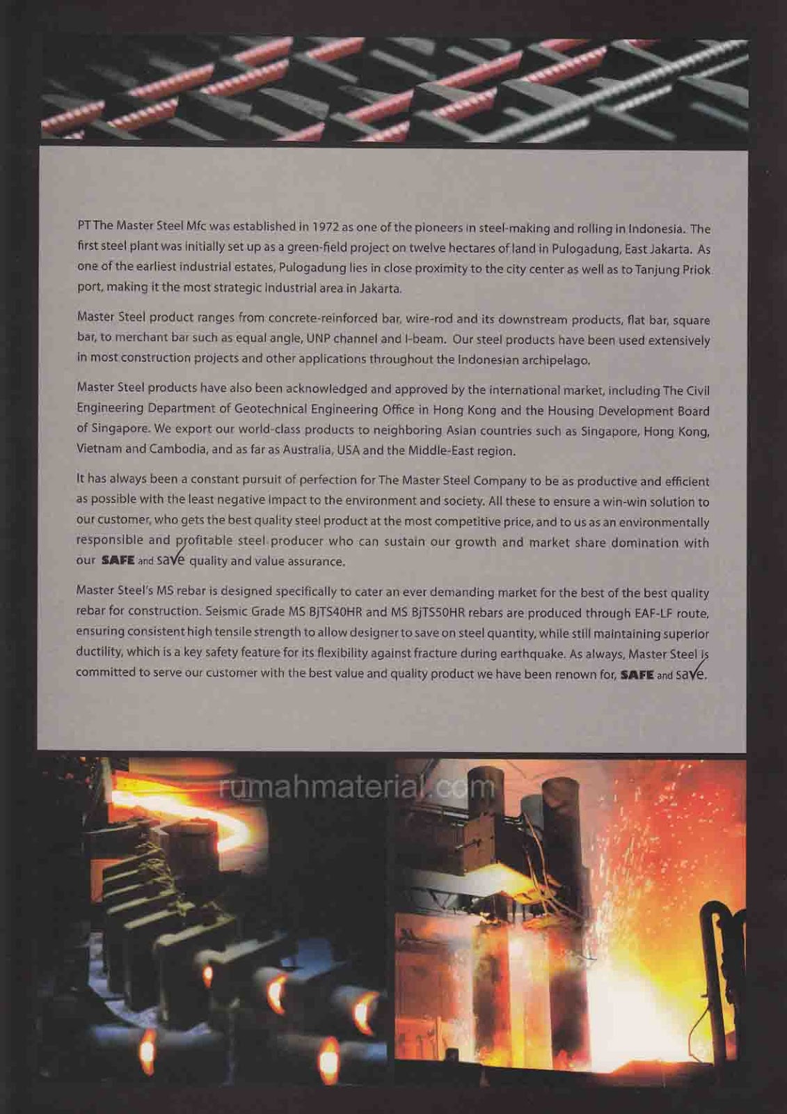 Besi Beton MASTER STEEL (MS) Rumah Material