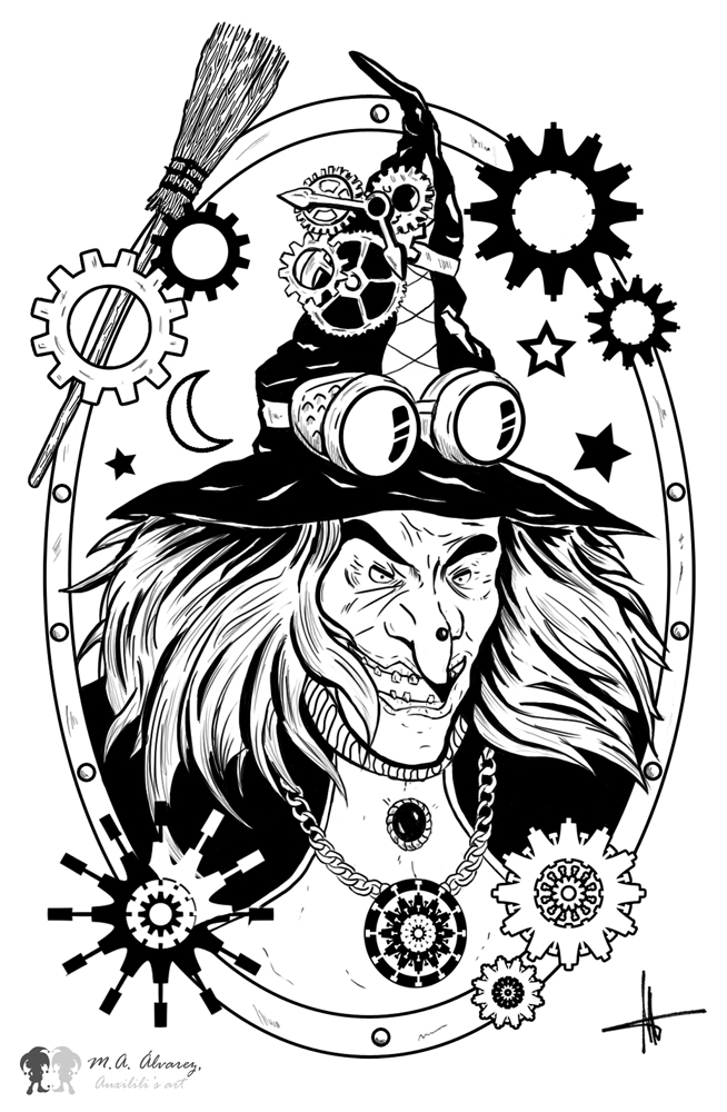 Bruja Steampunk (M.A. Álvarez)