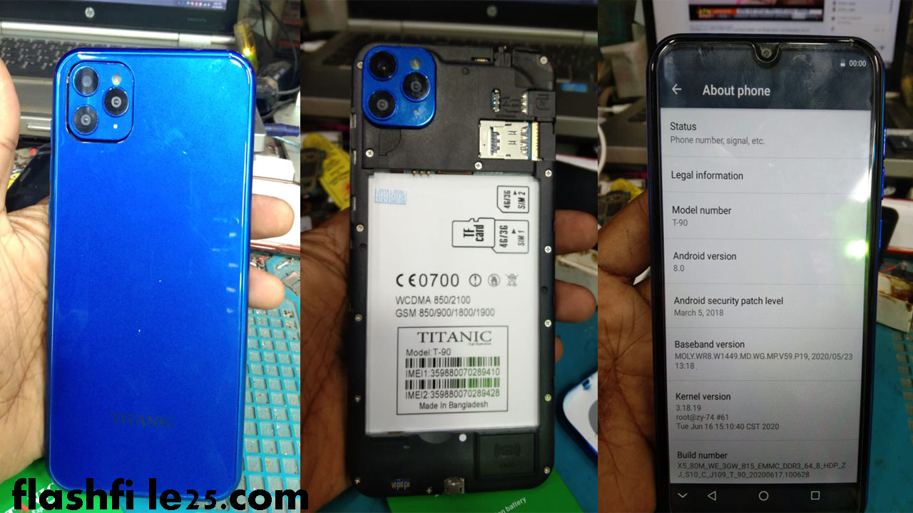 Titanic T90 Flash File MT6580 New Firmware
