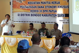 DPR Papua Gelar Kegiatan Panitia Kerja Pengawasan Dana Otonomi Khusus di Bonggo