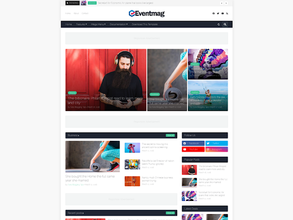 EventMag BLogger Template