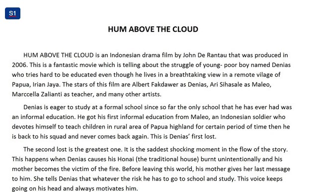 Contoh Soal Understanding Movie Review