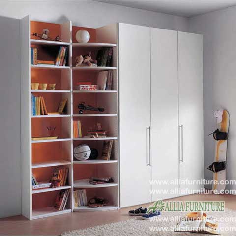  Lemari pakaian 3 pintu minimalis modern  grade Allia Furniture