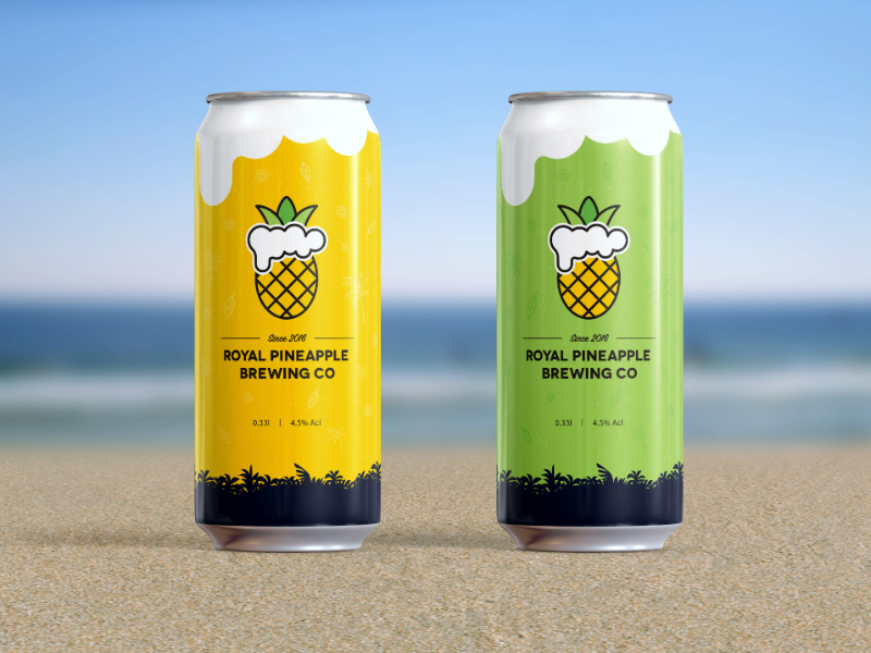 Royal Pineapple Brewing Co on Packaging of the World Creative Package
