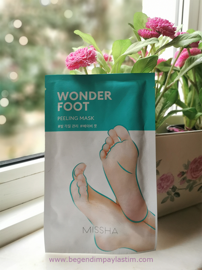 MISSHA Wonder Foot Peeling MaskTek kullanımlık ayak maskesi