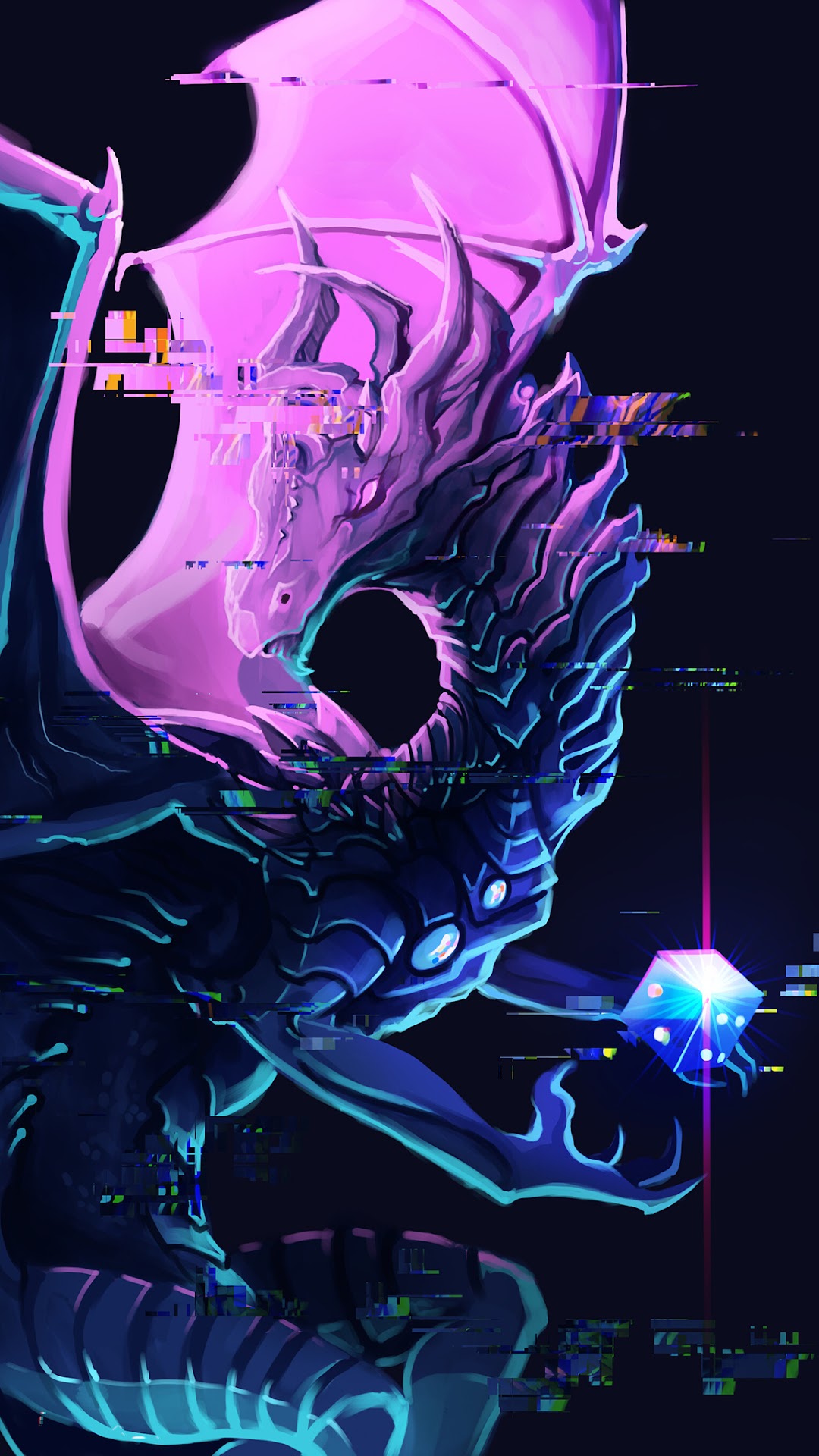 Glitch phone wallpaper collection