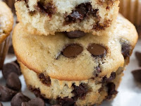 Cream Cheese Filled Chocolate Chip Muffins