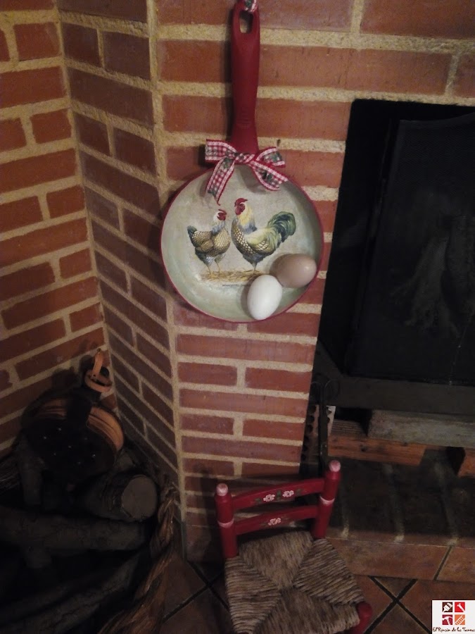tunear una sartén con decoupage