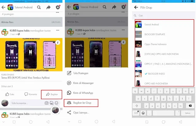 2 Cara Membagikan Grup dan Postingan Grup Fb ke Grup Lain