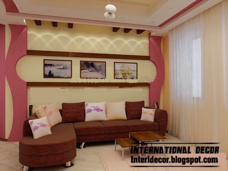 Interior Design 2015 Trends Modern Gypsum Board Wall